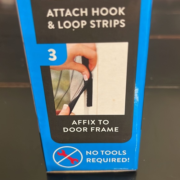 NWT Magic Mesh Easy to Install-Let Fresh Air In -Hands-Free Screen Door Deluxe - Picture 8 of 9